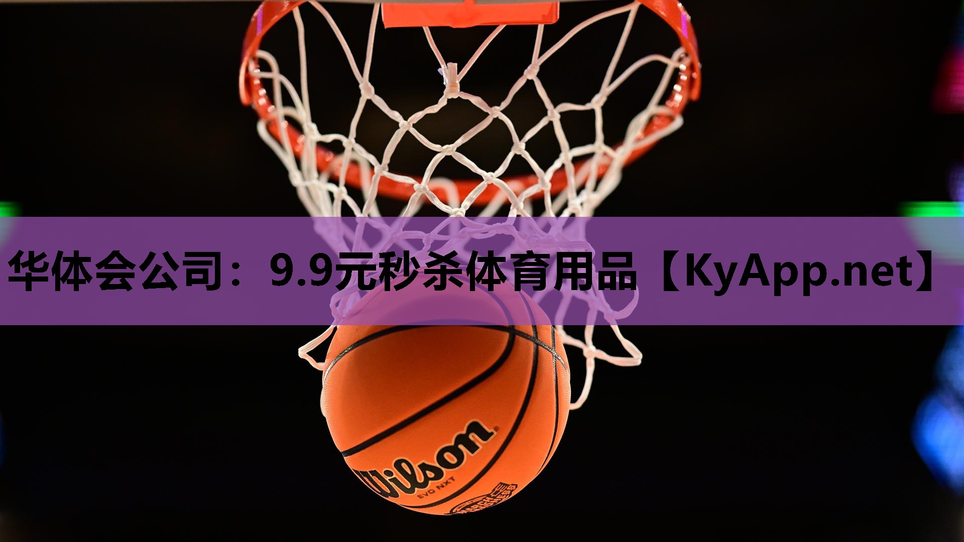 华体会公司：9.9元秒杀体育用品